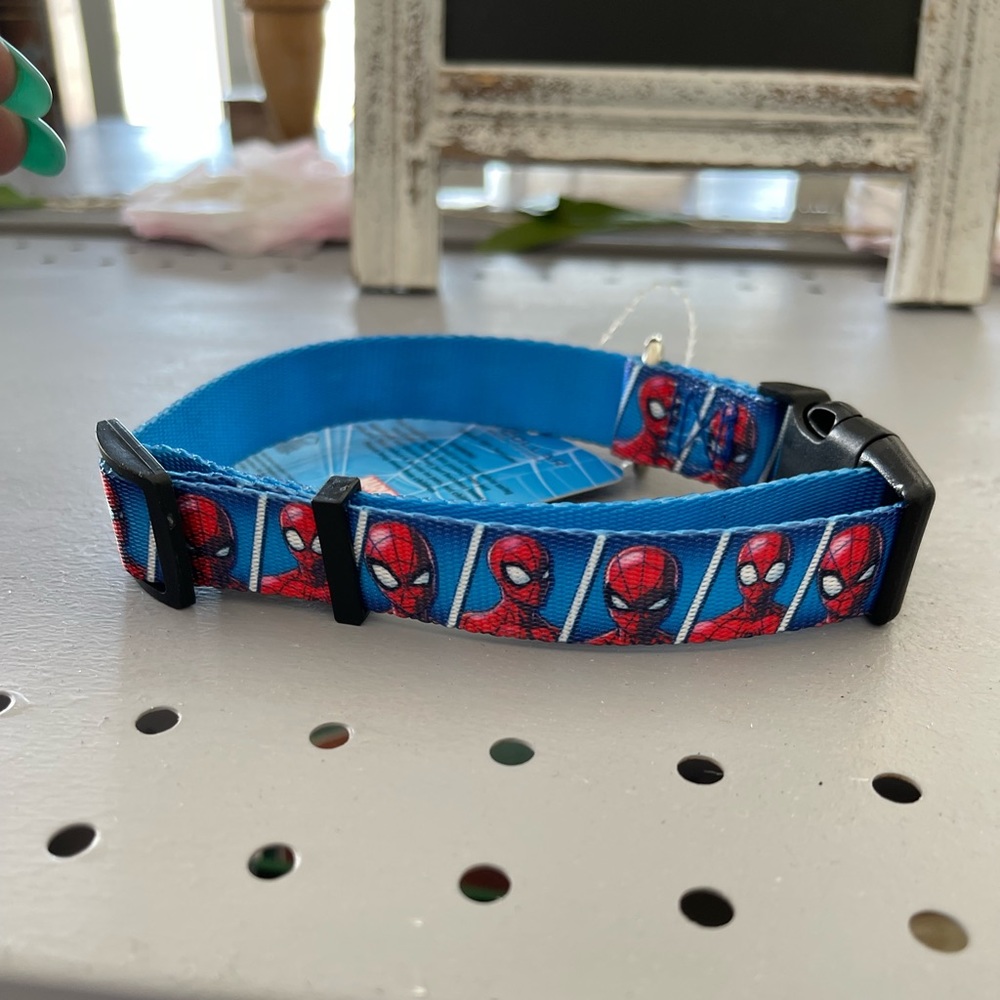 Spider man dog collar